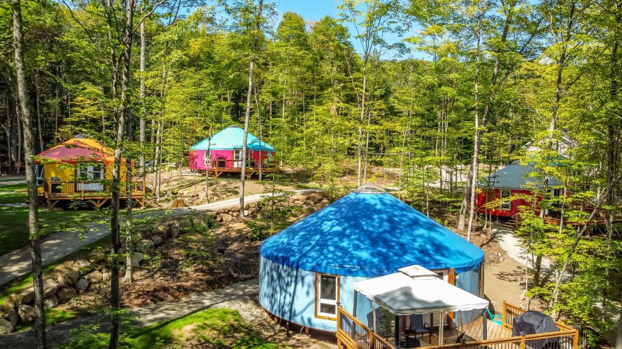 Yourtes Glamping Du Poisson Blanc Notre-Dame-du-Laus Buitenkant foto