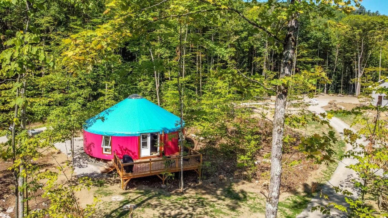 Yourtes Glamping Du Poisson Blanc Notre-Dame-du-Laus Buitenkant foto